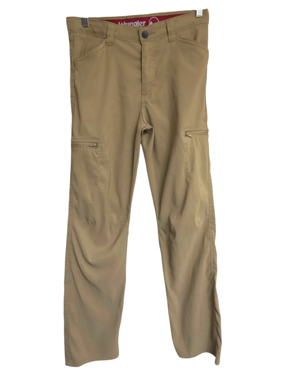 Wrangler Boy’s All Terrain UPF 50 Straight Leg Elmwood Khaki Cargo Pants EUC 16
